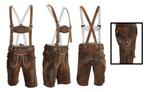 Lederhosen Mannen Oktoberfest Heren Suede Leer Conic Fade, AA Lederhosen, Carnaval, Ophalen of Verzenden, Kleding