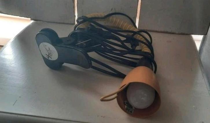 2 vintage bureaulampen met klem., Antiek en Kunst, Antiek | Lampen, Ophalen of Verzenden