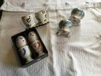 Lot van 6 oude aparte eierdopjes met peper en zout stel, Huis en Inrichting, Keuken | Servies, Overige typen, Ophalen of Verzenden