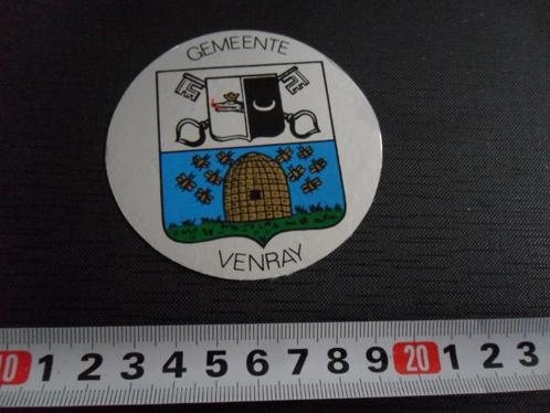 sticker folie wapen gemeente venray, Verzamelen, Stickers, Zo goed als nieuw, Bedrijf of Vereniging, Ophalen