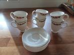 6 wedgwood koffie mokjes met schotel briar rose €4 per stuk, Huis en Inrichting, Ophalen of Verzenden, Zo goed als nieuw, Wedgwood