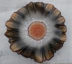 Prachtige Glazen Fruitschaal Zonnebloem groot 43 cm, Nieuw, Ophalen of Verzenden, Glas, Bord(en)