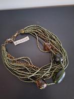 Ketting Manouk, Sieraden, Tassen en Uiterlijk, Kettingen, Ophalen of Verzenden, Nieuw, Groen, Overige materialen