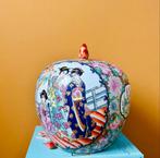 Hele grote gemberpot met goud, Ophalen of Verzenden