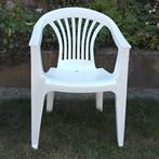 4 witte stapelbare tuinstoelen in prima staat, Ophalen of Verzenden, Kunststof