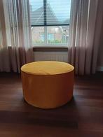 Poef okergeel WOOOD, Huis en Inrichting, Banken | Voetenbanken en Poefen, Ophalen, Minder dan 50 cm, Rond, Minder dan 50 cm