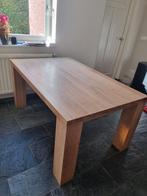 Eikenhouten tafel 100x160cm, Ophalen, Gebruikt, 50 tot 100 cm, 150 tot 200 cm