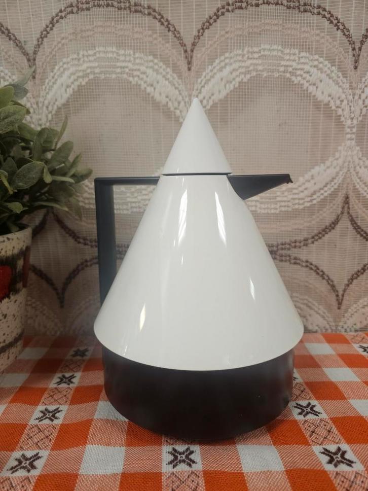 Vintage Emsa Rio thermoskan zwart wit Memphis stijl, Verzamelen, Retro, Huis en Inrichting, Ophalen of Verzenden