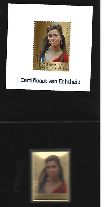 Sint Maarten 2025 Gouden zegel Prinses Alexia in box+Cert. beschikbaar voor biedingen