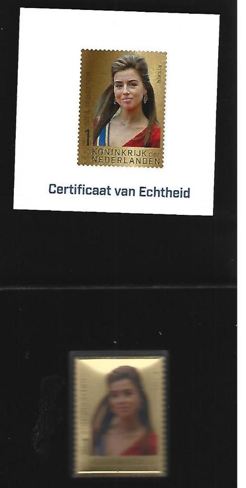 Sint Maarten 2025 Gouden zegel Prinses Alexia in box+Cert., Postzegels en Munten, Postzegels | Nederland, Postfris, Na 1940, Ophalen of Verzenden