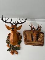 Vintage Plastic Herten Wanddecoratie - Jaren 70, Verzamelen, Verzenden, Zo goed als nieuw, Overige typen