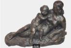 Pierre de Leonardi==ca 1880==BRONS==8.4 kg==naakt m baby, Antiek en Kunst, Antiek | Koper en Brons, Ophalen, Brons