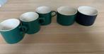 Melitta Stockholm servies 3 kopjes en 2 schaaltjes, Ophalen of Verzenden, Zo goed als nieuw, Effen, Kop(pen) en/of Schotel(s)