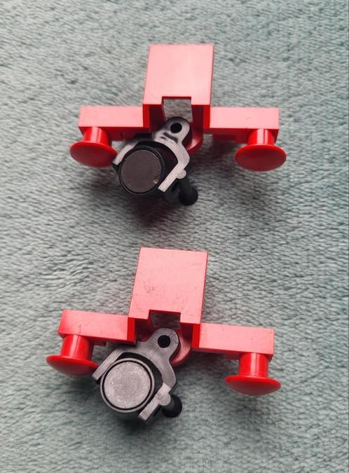 Lego trein locomotief / wagon stoot - buffer blokjes Rood., Kinderen en Baby's, Speelgoed | Duplo en Lego, Gebruikt, Lego, Losse stenen