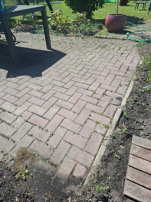 klinkers 21m2, Tuin en Terras, Tegels en Klinkers, Gebruikt, Klinkers, Beton, 10 m² of meer, Ophalen