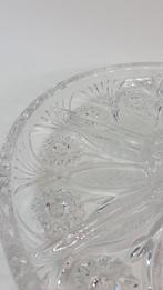 Vintage hapjesschaal, geslepen kristal met ster. 4C6, Antiek en Kunst, Ophalen of Verzenden
