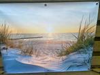 Tuinposter zee / strand / zonsondergang €20,-, Tuin en Terras, Tuinwanddecoratie, Ophalen