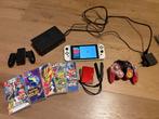 Nintendo Switch + 6 Games + Accessoires, Switch OLED, Met games, Ophalen of Verzenden, Zo goed als nieuw
