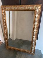 Spiegel met gouden lijst 110 cm x 80 cm, verlaagd in prijs, Ophalen, Rechthoekig, 50 tot 100 cm, 100 tot 150 cm