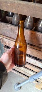 Antieke krat met 24 x glasfles Waterloo Bracquenies bier🍺, Antiek en Kunst, Ophalen