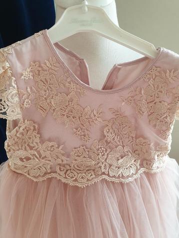 Poeder Roze Bruidsmeisjes jurk, feestjurk, prinsessenjurk