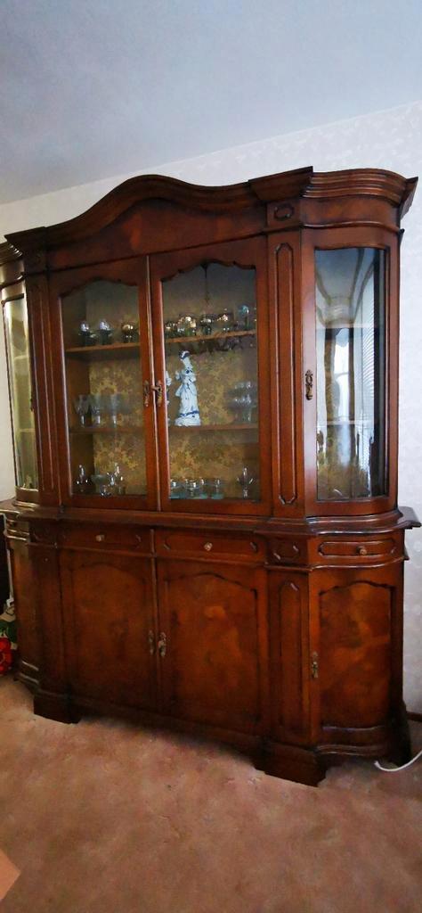 Queen Ann vitrine kast, Antiek en Kunst, Antiek | Meubels | Kasten, Ophalen of Verzenden