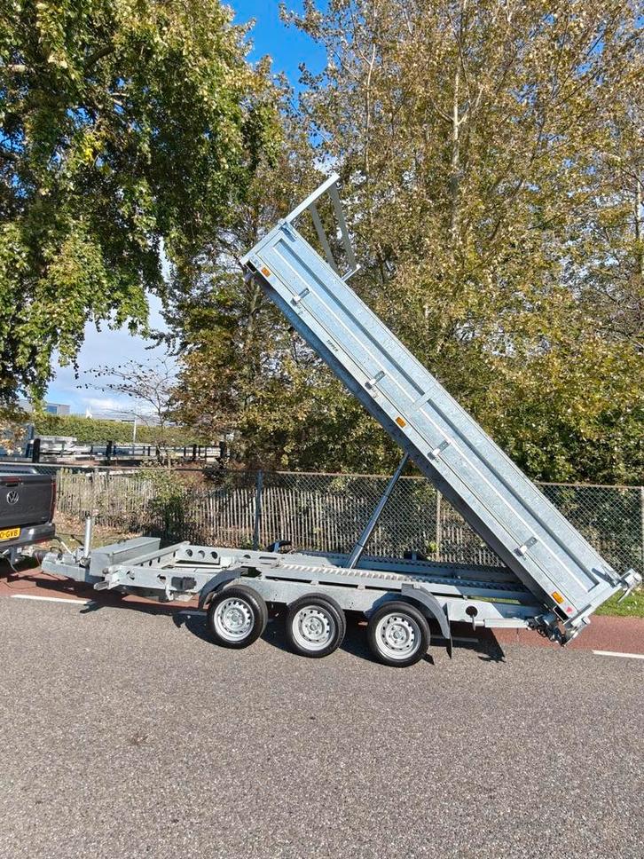Temared 3 zijdige kipper aanhanger 4x2, Auto diversen, Aanhangers en Bagagewagens, Zo goed als nieuw, Ophalen of Verzenden