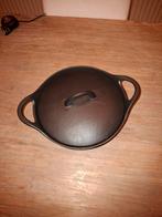 Hackman Braadpan 25cm - Goede Staat, Gebruikt, Gietijzer, Ophalen of Verzenden, Keramische plaat