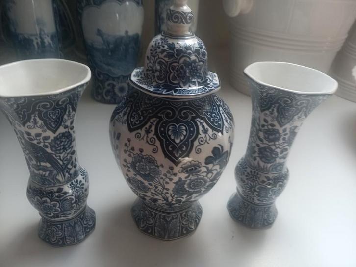 Antiek Societe Ceramique Vieux Delft Kaststel, Antiek en Kunst, Antiek | Keramiek en Aardewerk, Ophalen