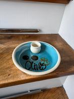 Olijven schaaltje blauw, Ophalen of Verzenden, Zo goed als nieuw, Overige stijlen, Schaal of Schalen