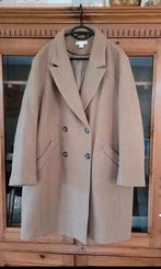 Zgan bruine damesmantel winterjas H&M mt 46 wolmix Manteco, Kleding | Dames, Ophalen of Verzenden, Zo goed als nieuw, Maat 46/48 (XL) of groter