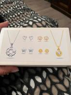Gouden & Zilveren Sieradenset - Nieuw!, Met kristal, Nieuw, Ophalen of Verzenden, Zilver