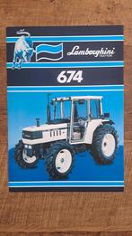 Folder Lamborghini 674 tractor, trekker., Ophalen of Verzenden, Zo goed als nieuw, Folder