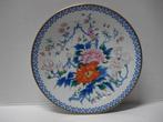 Porseleinen Wandbord Bloemen tafereel - Japans, Ophalen of Verzenden