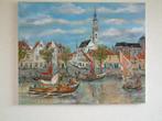 Veere haven  schilderijen Jac Caljouw  Arnemuiden, Antiek en Kunst, Kunst | Schilderijen | Klassiek, Ophalen