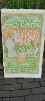 te koop antieke verzekeringsposter  rond 1912, Antiek en Kunst, Ophalen of Verzenden