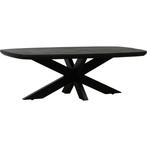 Salontafel Deens ovaal zwart, Ophalen of Verzenden, Nieuw, Ovaal, Minder dan 50 cm