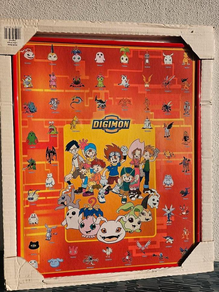 Vintage Digimon poster jaren 90, Hobby en Vrije tijd, Verzamelkaartspellen | Overige, Losse kaart, Ophalen of Verzenden