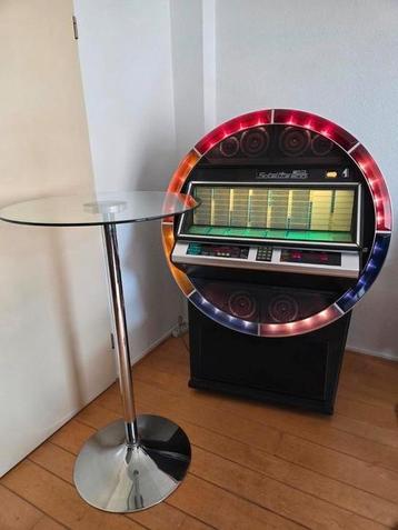 Glazen sta tafel bartafel presentatie hangtafel beschikbaar voor biedingen