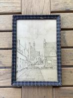 Tekening Anton Jakma, gesigneerd,ingelijst (1880-1967), Ophalen