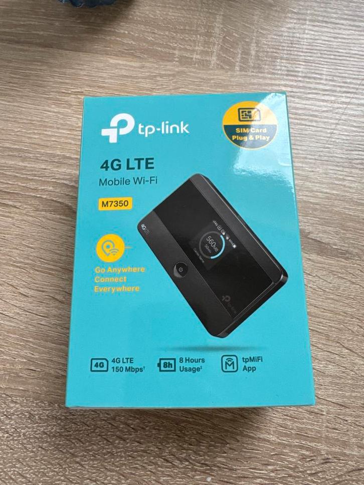 TP-Link M7350 4G LTE Mobiele WiFi Router, Computers en Software, Routers en Modems, Nieuw, Router met modem, Ophalen of Verzenden