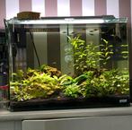 bieden - Dennerle 70L Nano Tank + Easyled + Luminus ledcontr, Dieren en Toebehoren, Zo goed als nieuw, Ophalen, Leeg aquarium