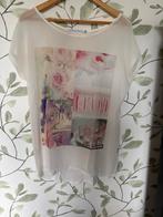 Folie di Garbo romantische ecru top small 36, Beige, Ophalen of Verzenden, Zo goed als nieuw, Korte mouw