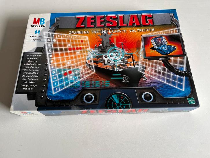Zeeslag - Klassiek Bordspel, Hobby en Vrije tijd, Gezelschapsspellen | Bordspellen, Gebruikt, Een of twee spelers, Ophalen of Verzenden