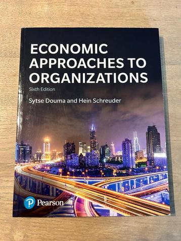 Economic approaches to organizations  beschikbaar voor biedingen