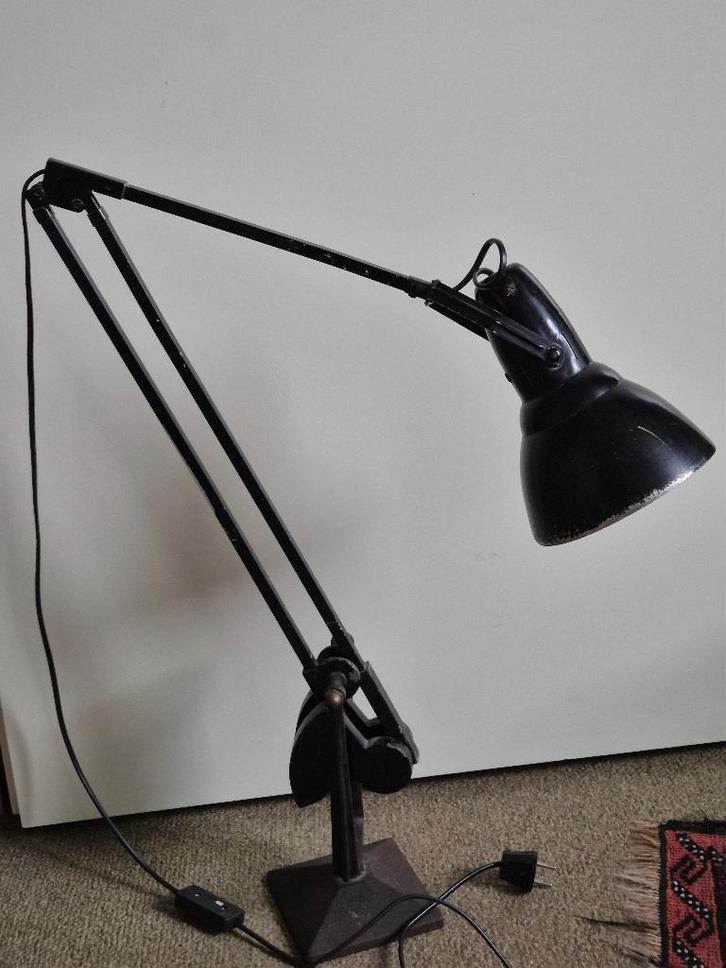 Oude industriële ERPE bureaulamp, Antiek en Kunst, Antiek | Lampen, Ophalen