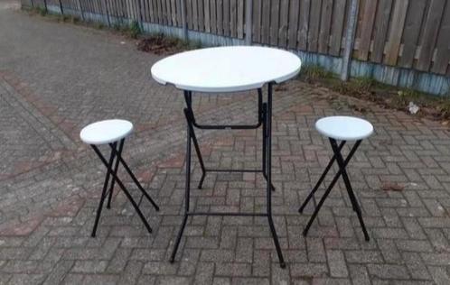 Te huur statafel met barkrukken set, Huis en Inrichting, Tafels | Statafels, Gebruikt, Ophalen of Verzenden