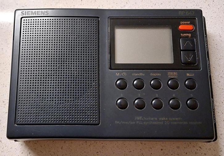Siemens wereldontvanger RP 647, Audio, Tv en Foto, Radio's, Gebruikt, Wereldontvanger, Ophalen of Verzenden