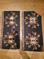 Mooie batik stof - 2 stuks (ongeveer 88x44cm), Bruin, Ophalen of Verzenden, Zo goed als nieuw, 30 tot 120 cm