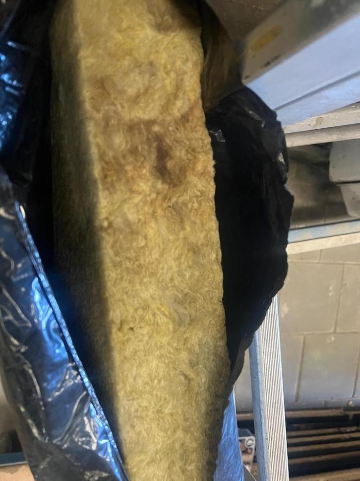 Gebruikte ingesealde steenwol platen 1mx0,6m dik 9 cm., Doe-het-zelf en Verbouw, Isolatie en Afdichting, Gebruikt, Vloerisolatie